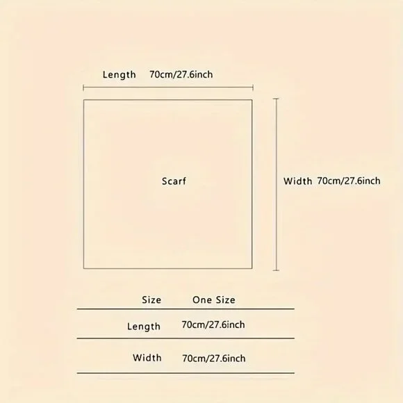 NWT - Chic Women's Large Square Scarf (SKU 0285) - Picture 2 of 2